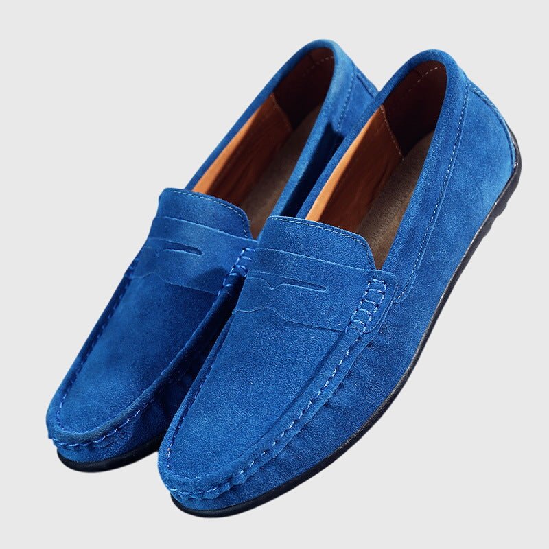 Lidia | Mocasines burdeos con pespuntes decorativos
