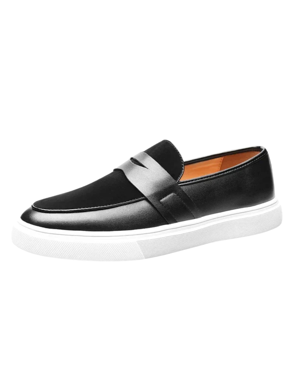 Luciano | Mocasines penny negros de piel