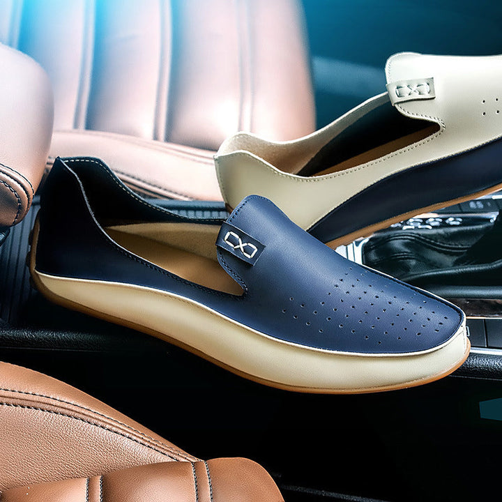 Lucio | Mocasines driving bicolor