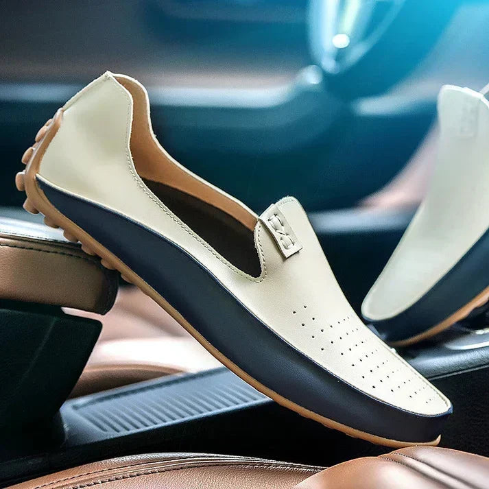 Lucio | Mocasines driving bicolor