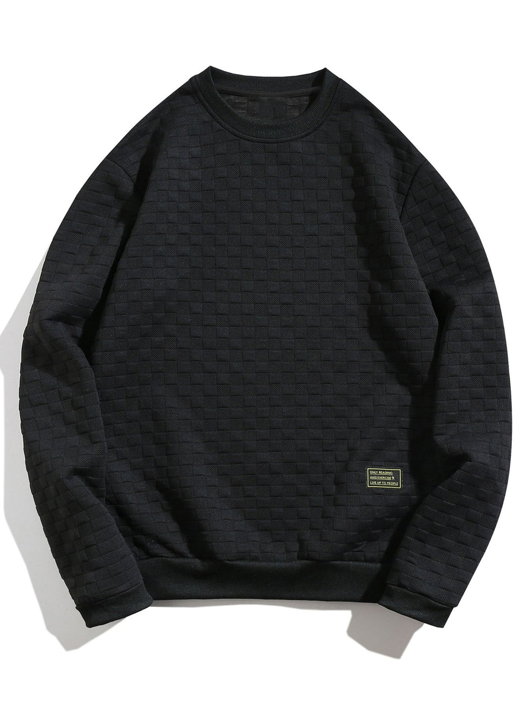 Luis | Sudadera con jacquard de tablero de ajedrez
