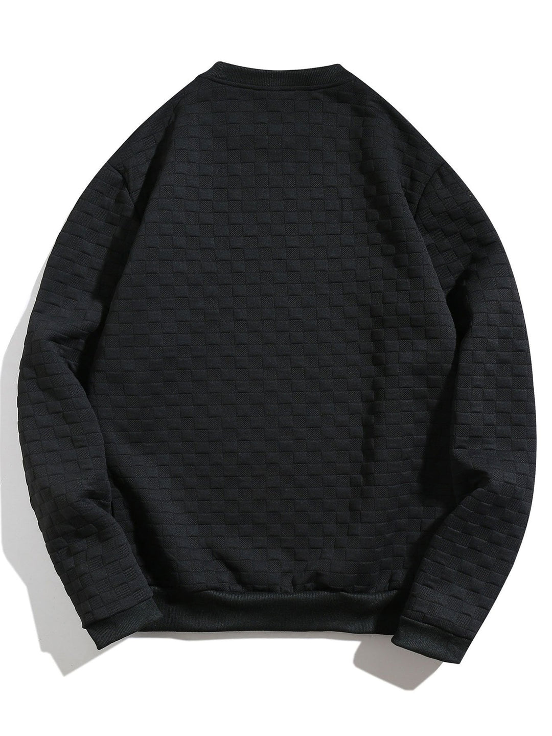 Luis | Sudadera con jacquard de tablero de ajedrez