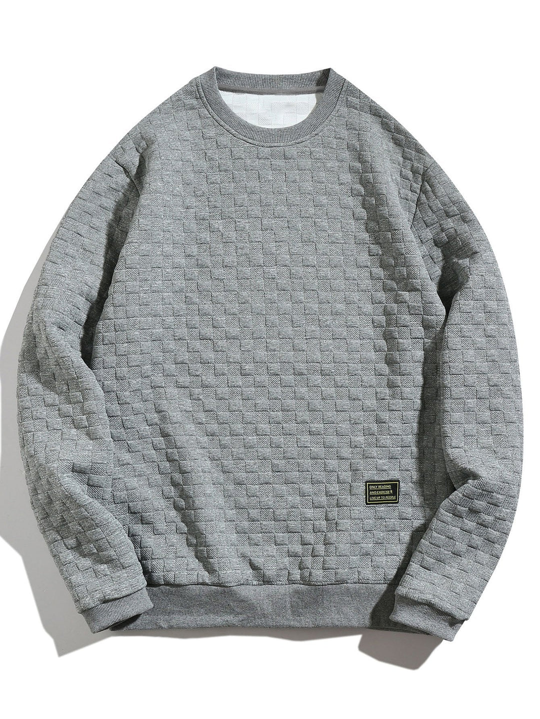 Luis | Sudadera con jacquard de tablero de ajedrez