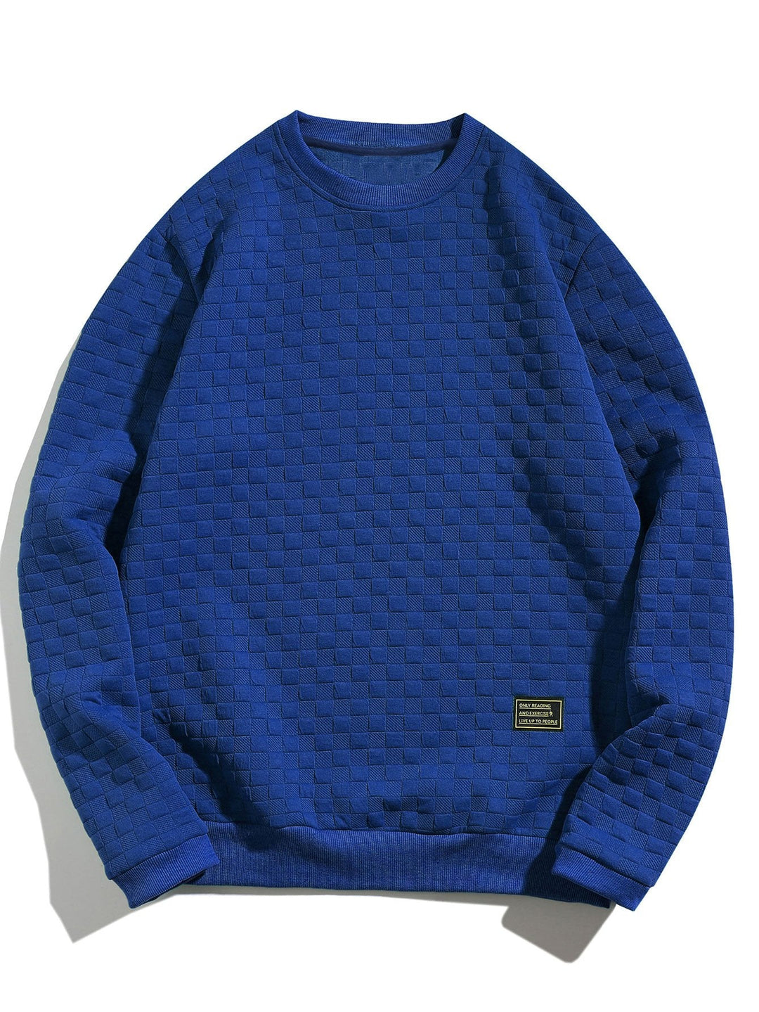 Luis | Sudadera con jacquard de tablero de ajedrez