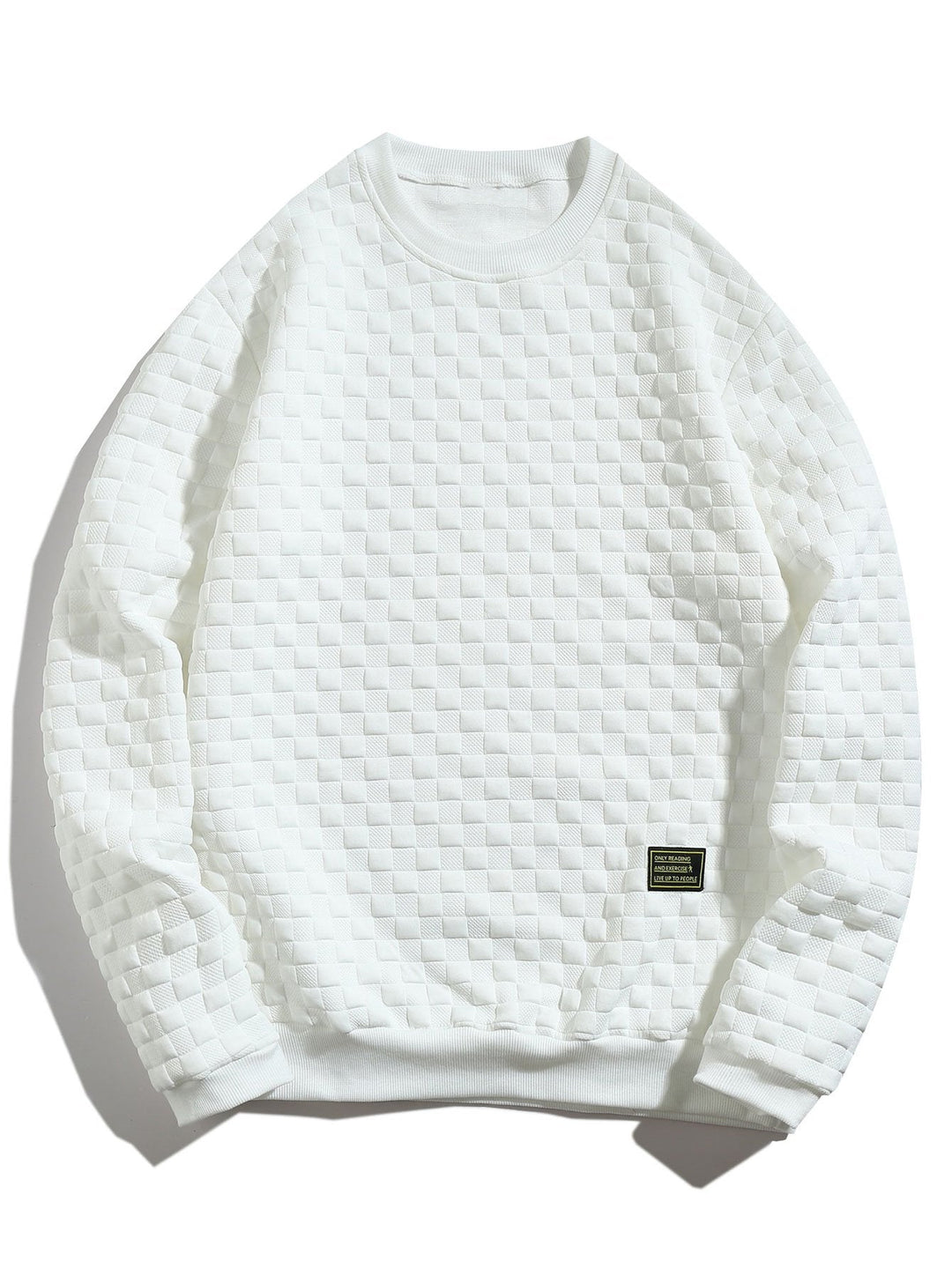 Luis | Sudadera con jacquard de tablero de ajedrez