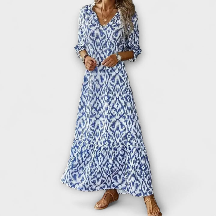 Carla | Vestido maxi de caída fluida