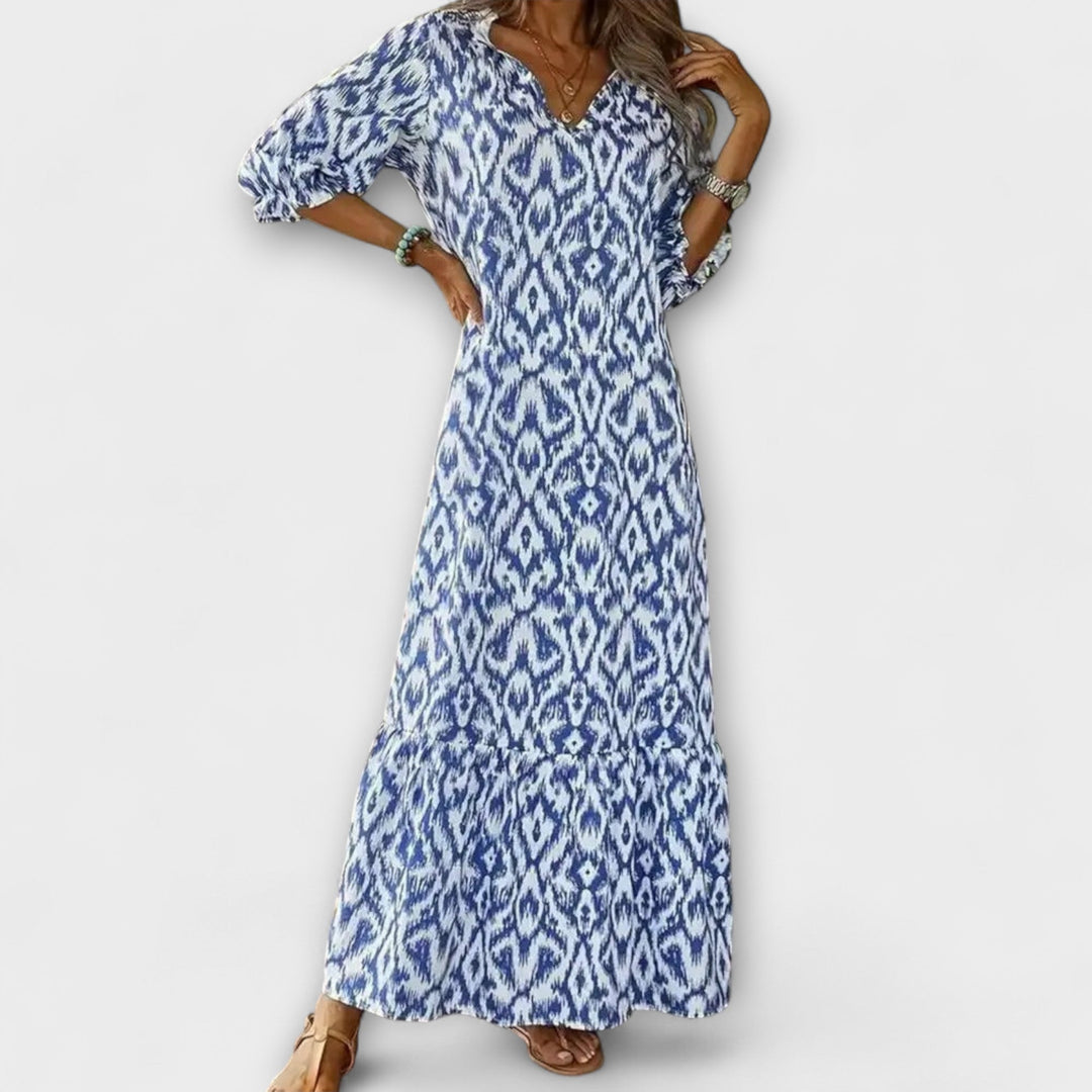 Carla | Vestido maxi de caída fluida