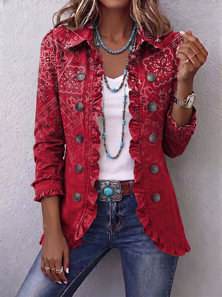 Marina | Chaqueta bohemia paisley en degradado