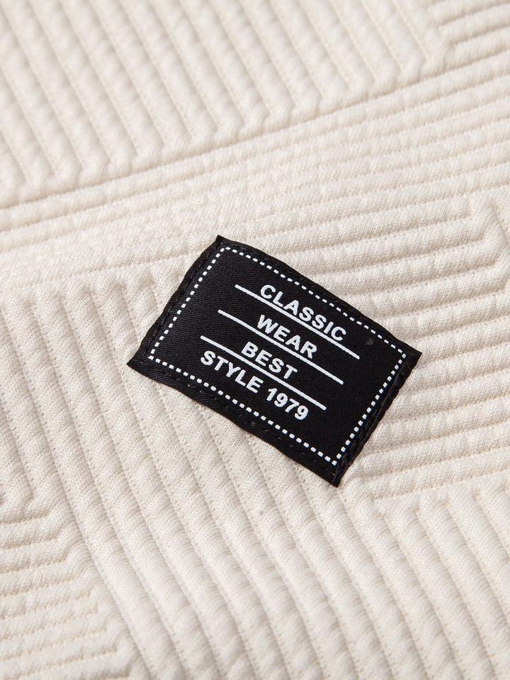 Mario | Sudadera con rayas geométricas y corte relajado