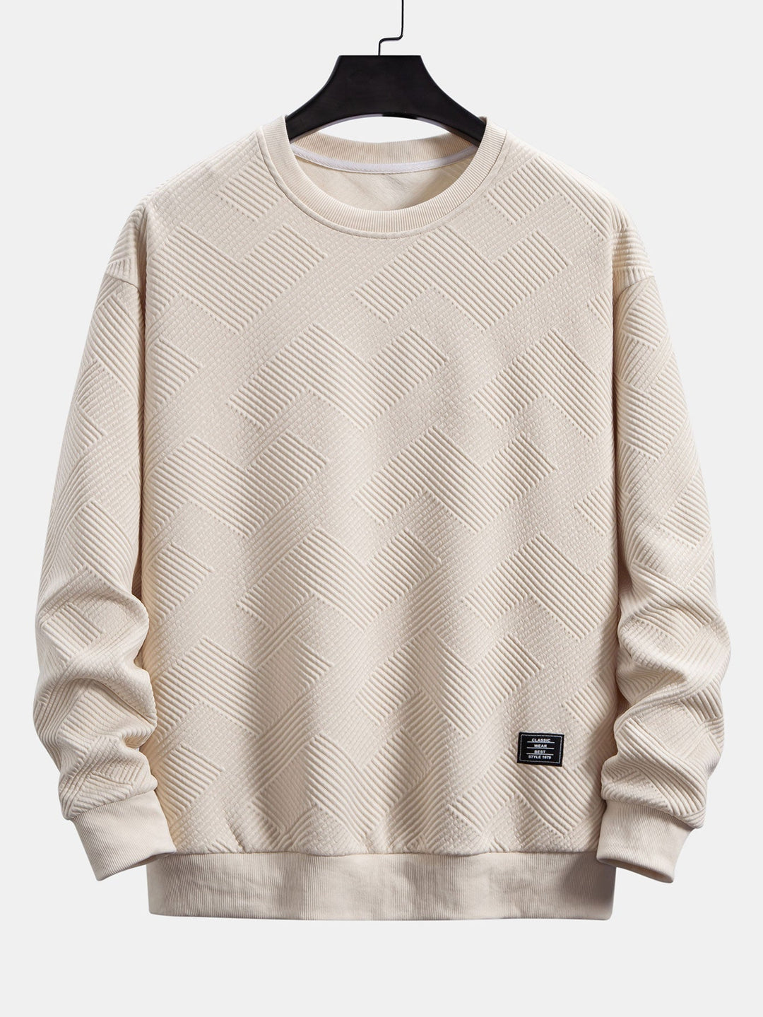 Mario | Sudadera con rayas geométricas y corte relajado