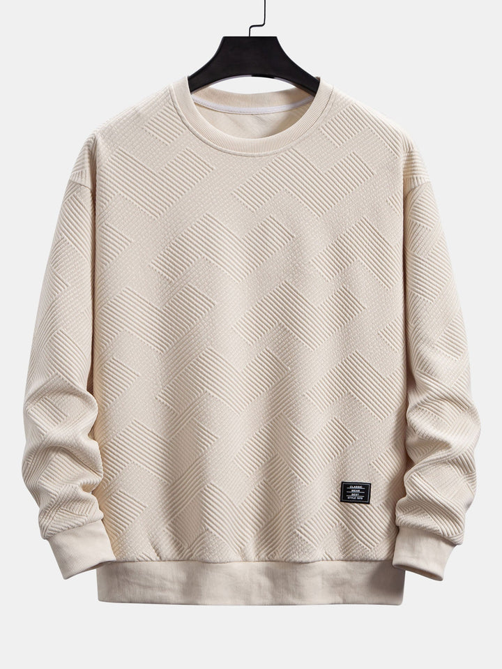 Mario | Sudadera con rayas geométricas y corte relajado