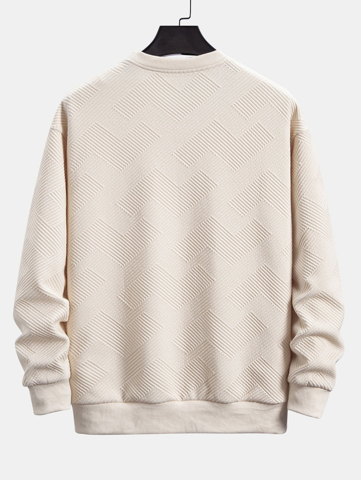 Mario | Sudadera con rayas geométricas y corte relajado