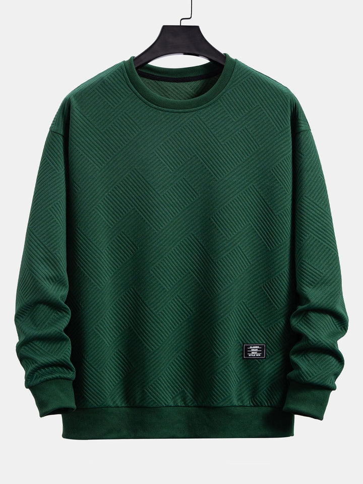 Mario | Sudadera con rayas geométricas y corte relajado