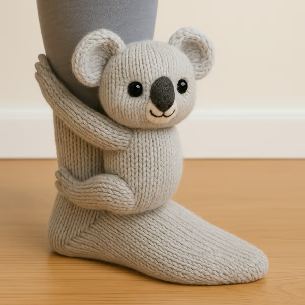 Marta | Calcetines con peluche de koala