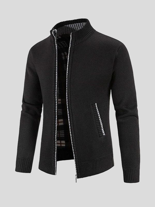 Martín | Chaqueta texturizada gris con cremallera