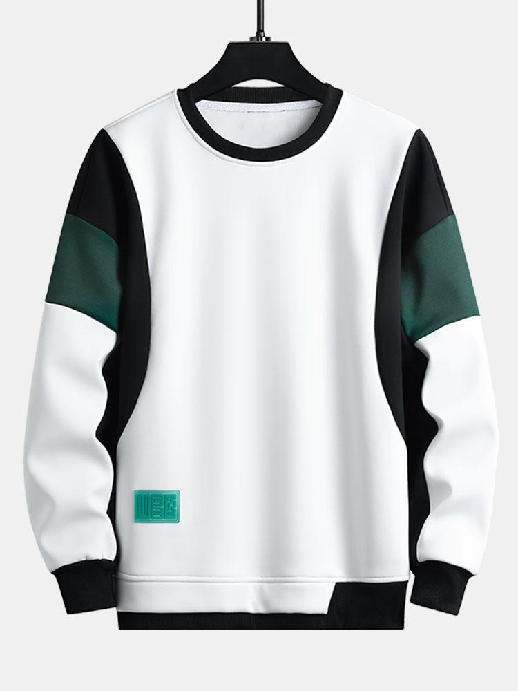 Martín | Sudadera de patchwork con bloques de color