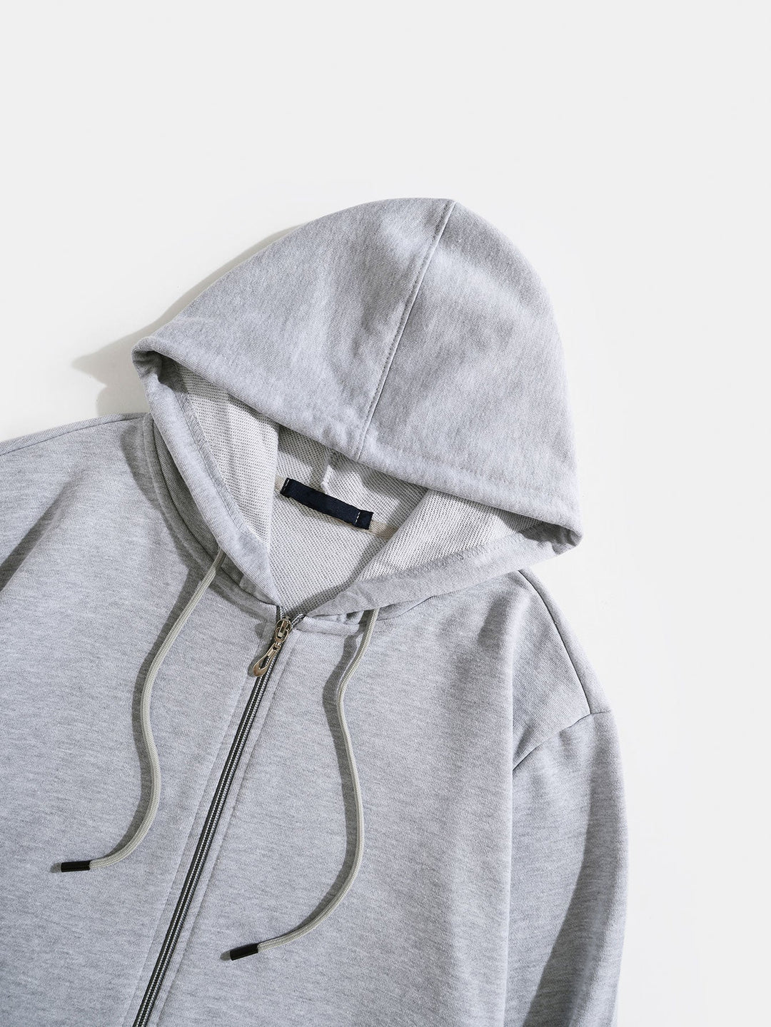 Matías | Sudadera con capucha básica de algodón con cremallera completa
