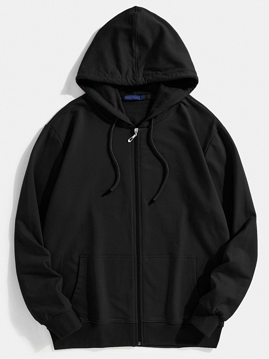 Matías | Sudadera con capucha básica de algodón con cremallera completa