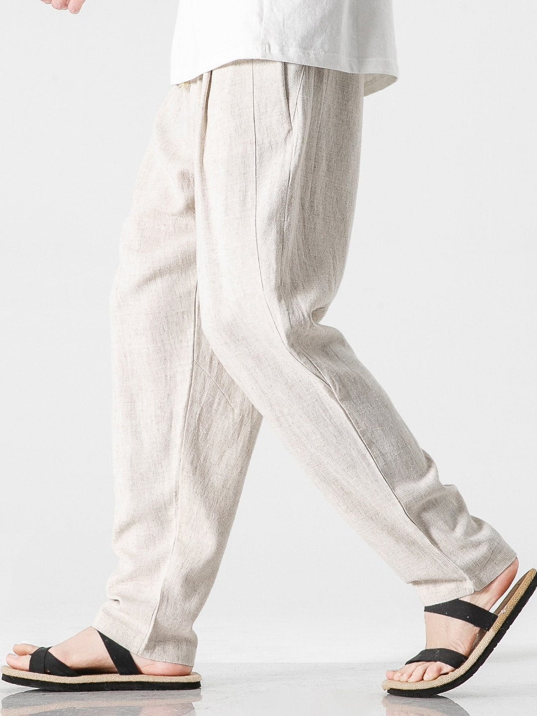Máximo | Pantalón harem de lino de corte relajado