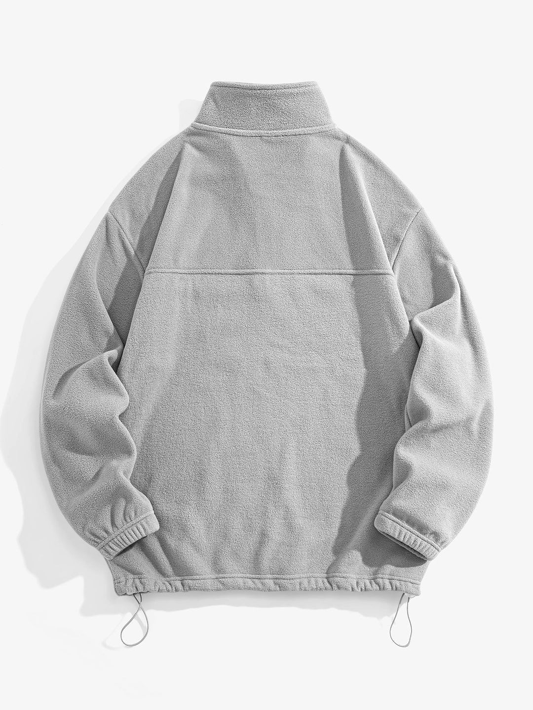 Melchor | Jersey polar con cuello alto, cremallera corta y corte relajado