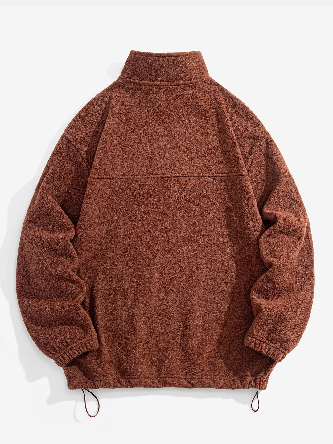 Melchor | Jersey polar con cuello alto, cremallera corta y corte relajado