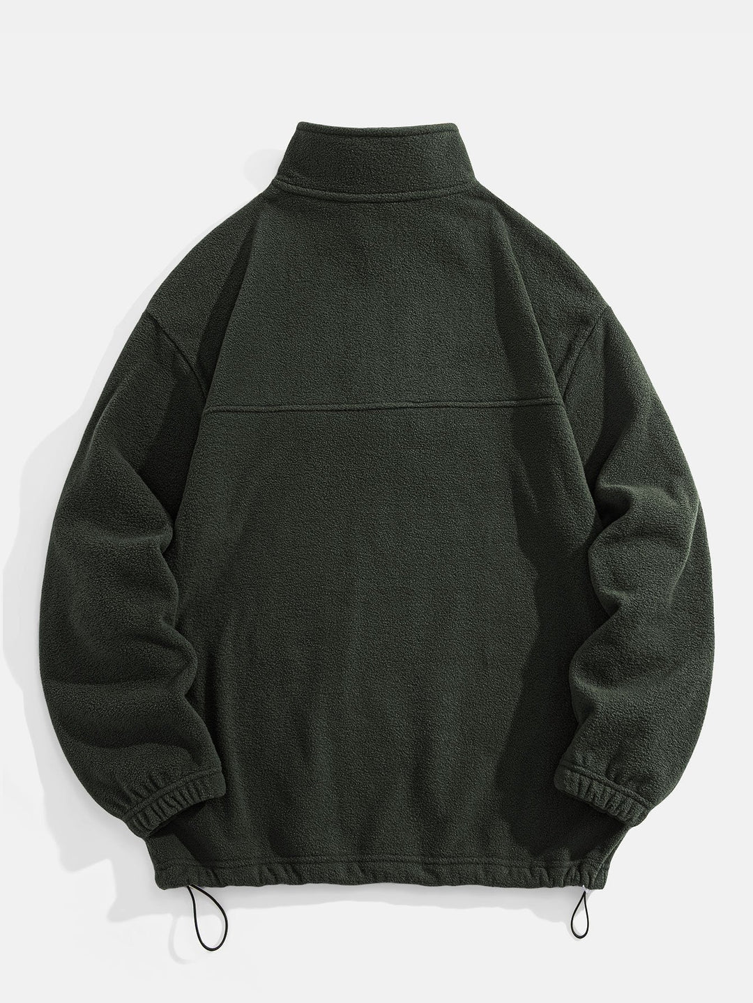 Melchor | Jersey polar con cuello alto, cremallera corta y corte relajado