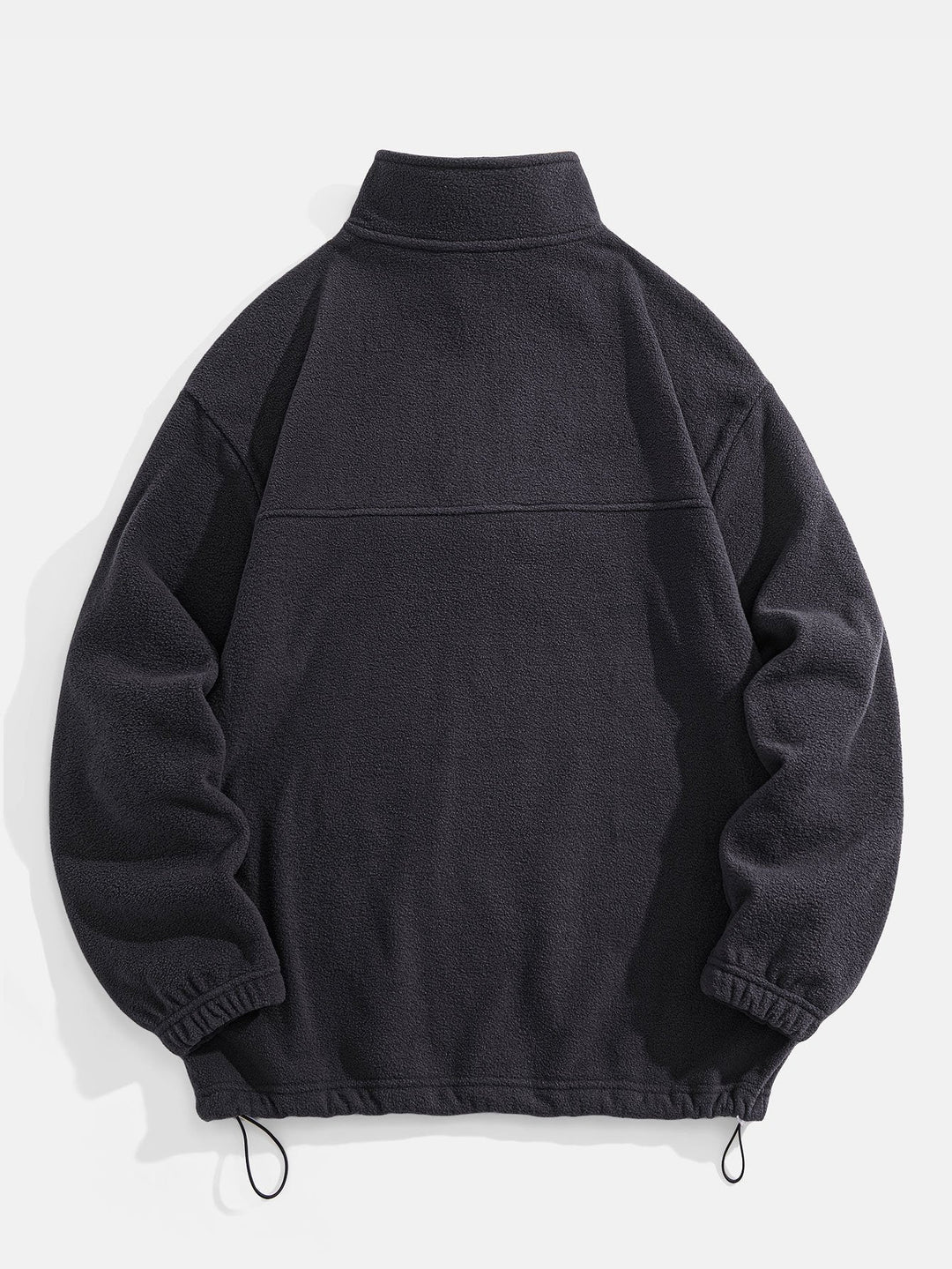 Melchor | Jersey polar con cuello alto, cremallera corta y corte relajado