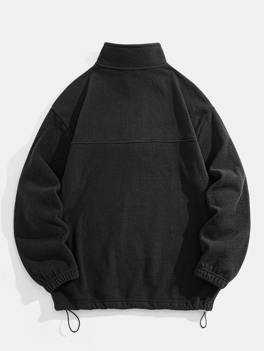 Melchor | Jersey polar con cuello alto, cremallera corta y corte relajado