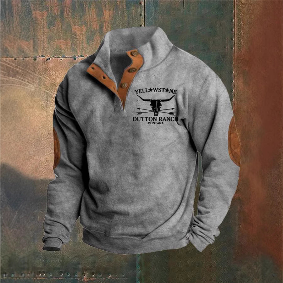 Miguel | Jersey color camel estilo ranchero con media cremallera