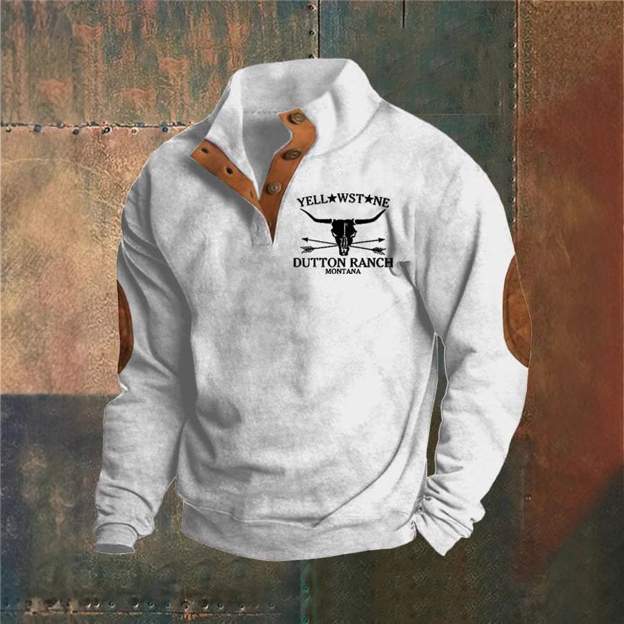 Miguel | Jersey color camel estilo ranchero con media cremallera