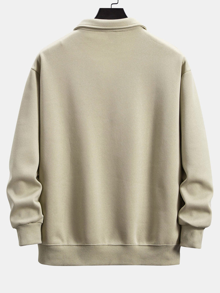 Miguel | Sudadera con cuello polo y corte relajado
