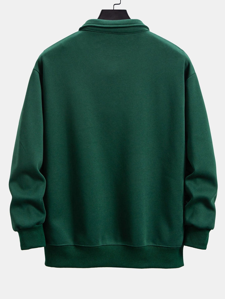 Miguel | Sudadera con cuello polo y corte relajado