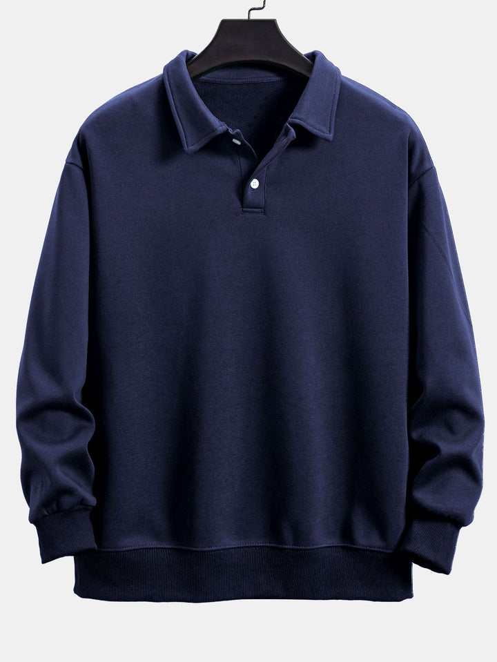 Miguel | Sudadera con cuello polo y corte relajado