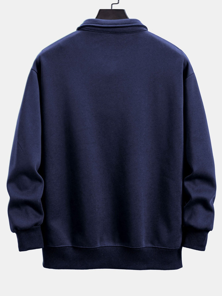 Miguel | Sudadera con cuello polo y corte relajado