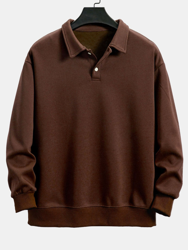 Miguel | Sudadera con cuello polo y corte relajado