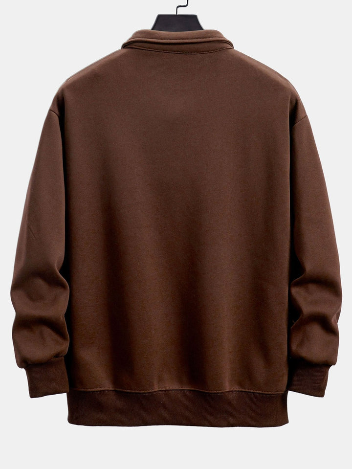 Miguel | Sudadera con cuello polo y corte relajado