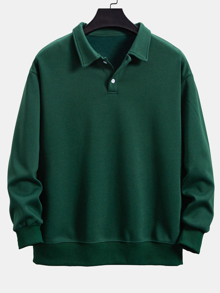 Miguel | Sudadera con cuello polo y corte relajado
