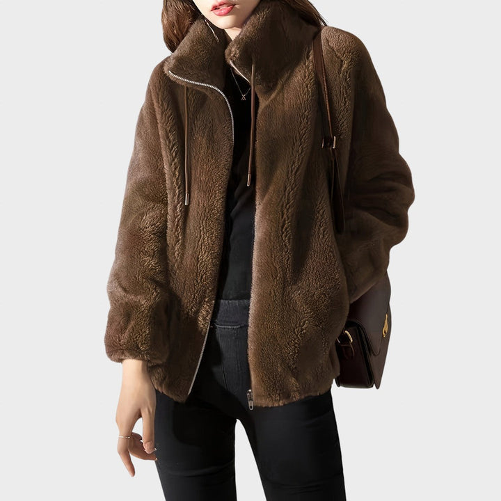Mireia | Chaqueta con cremallera de silueta relajada