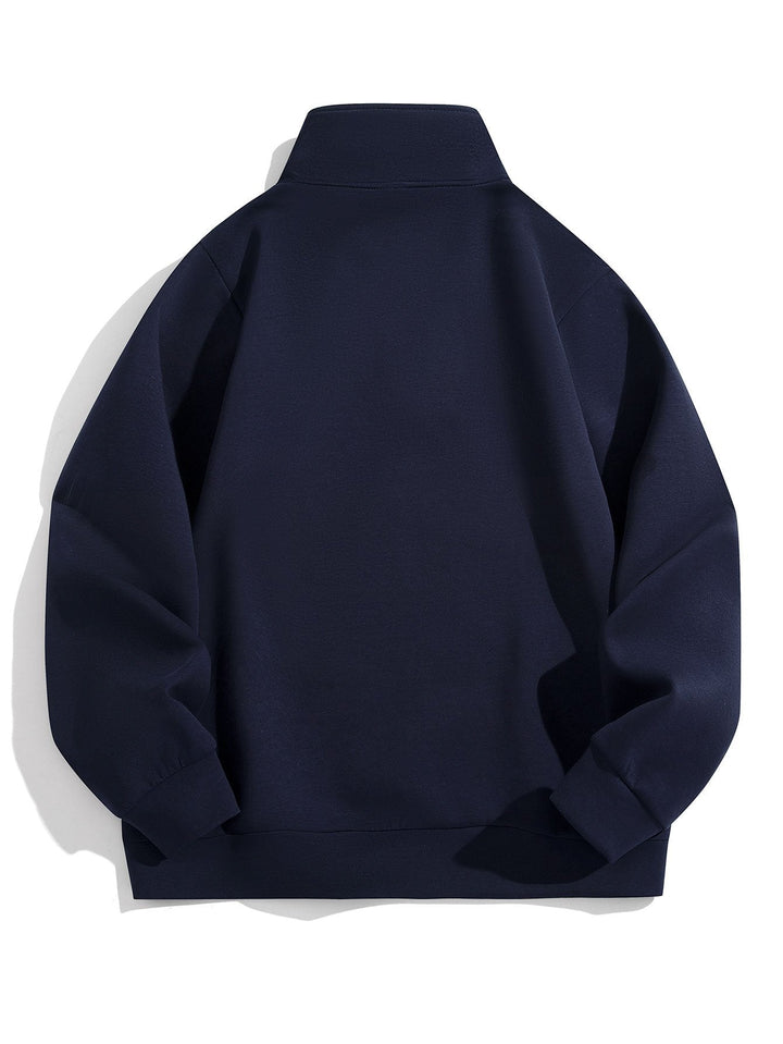 Moisés | Sudadera con cuello alto y cremallera corta
