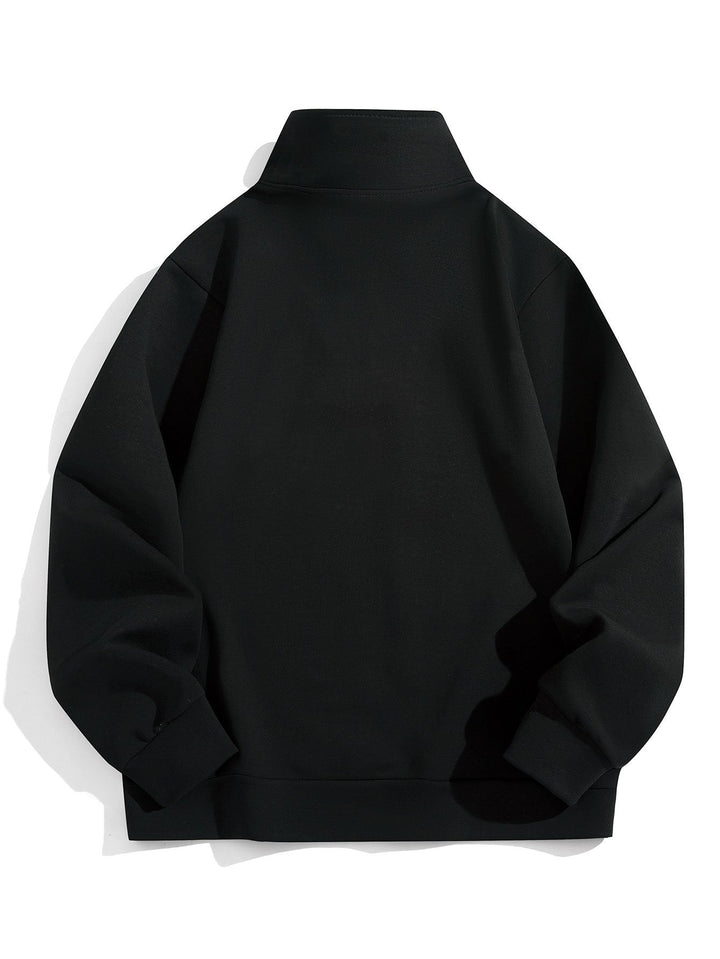 Moisés | Sudadera con cuello alto y cremallera corta