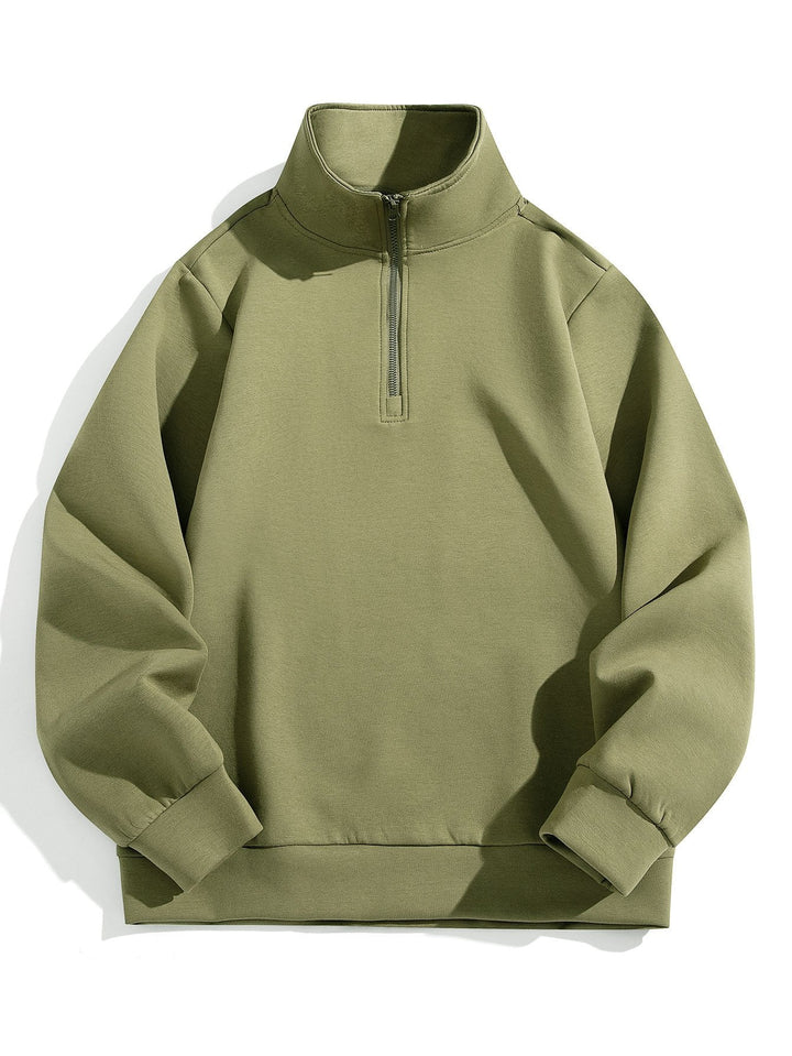 Moisés | Sudadera con cuello alto y cremallera corta