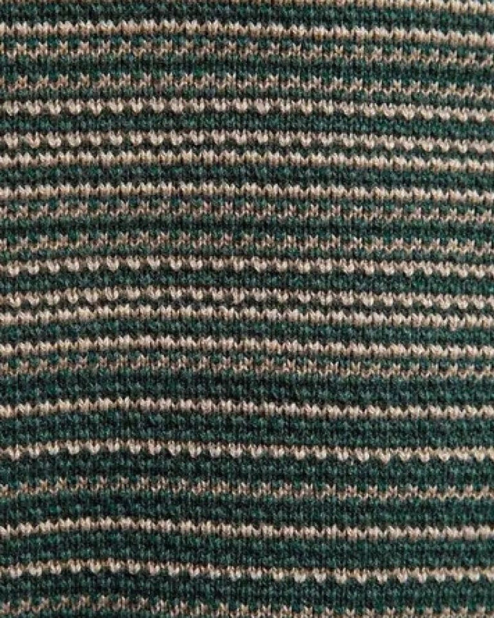 Natalio | Jersey verde de bloques de color con cuello redondo