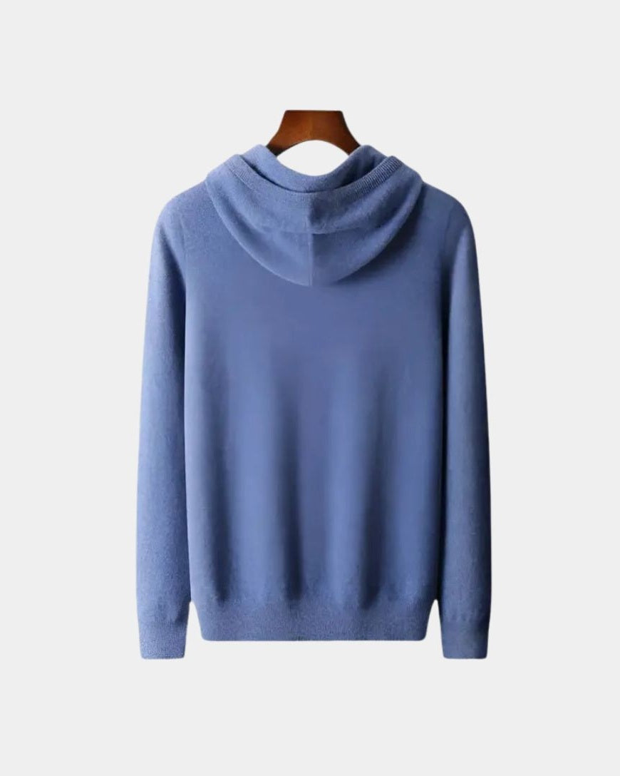 Nazario | Sudadera de punto beis con capucha