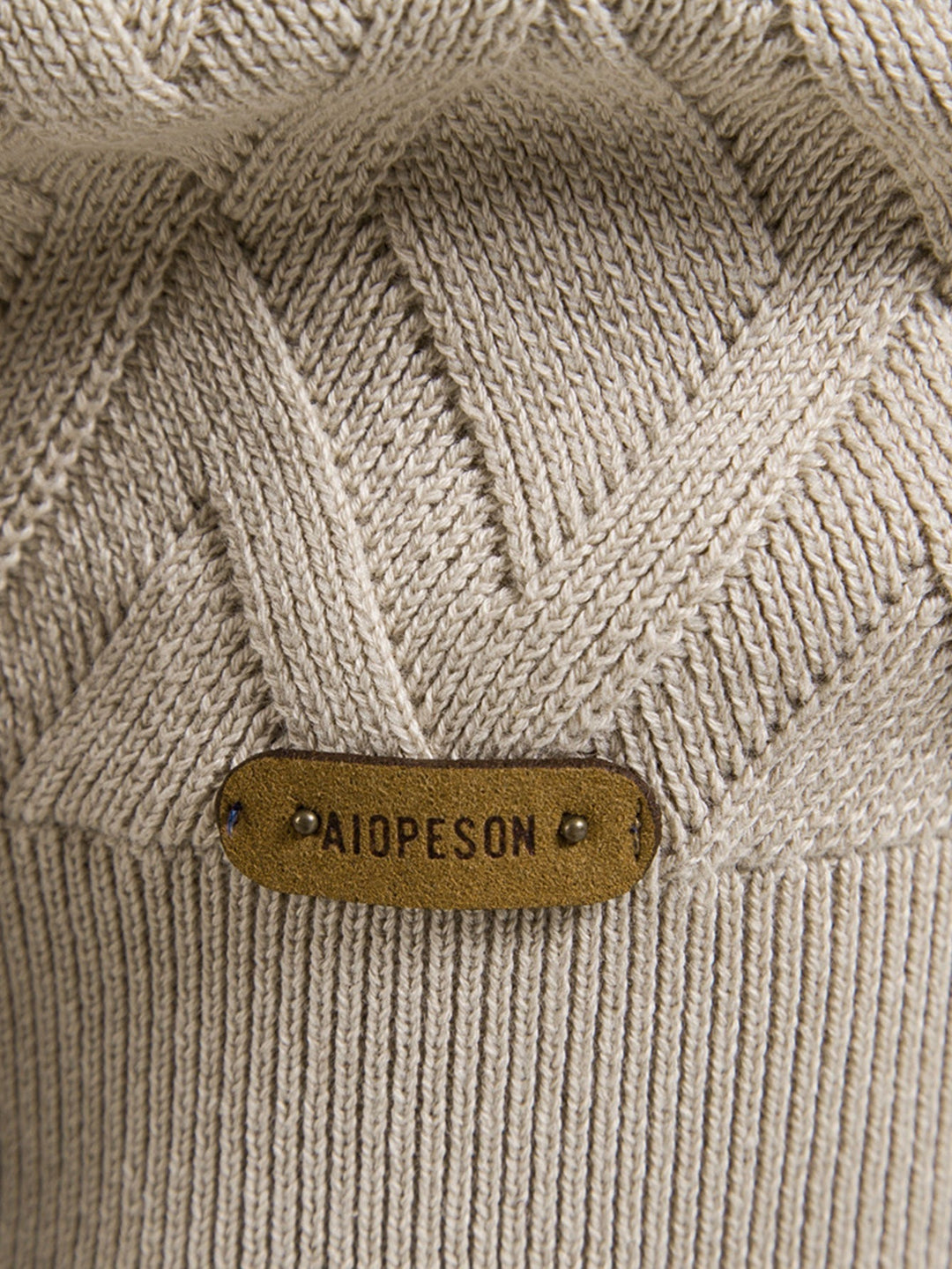 Nemesio | Jersey jacquard con dibujo geométrico y cuello redondo