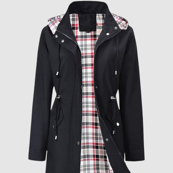 Nina | Abrigo impermeable con capucha y cinturón
