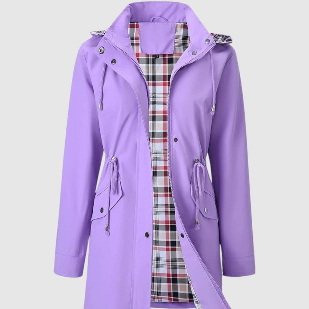 Nina | Abrigo impermeable con capucha y cinturón