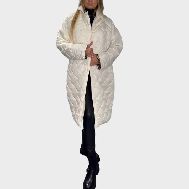 Ofelia | Abrigo reversible con interior de leopardo
