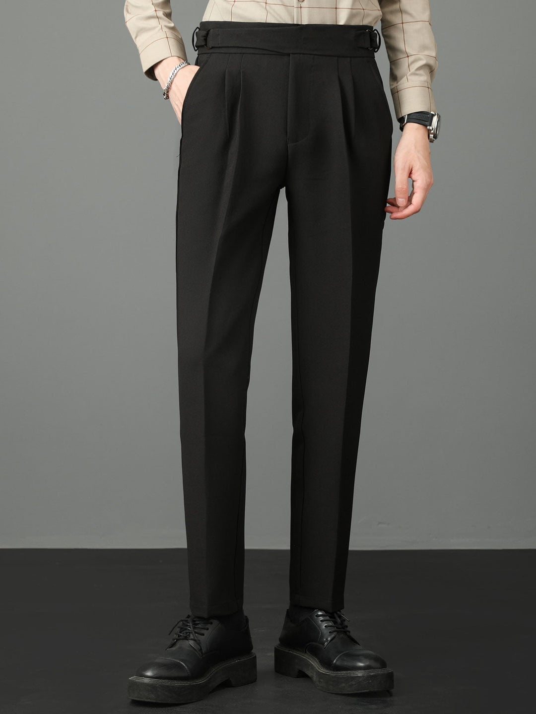 Onésimo | Pantalón de vestir slim fit de talle alto