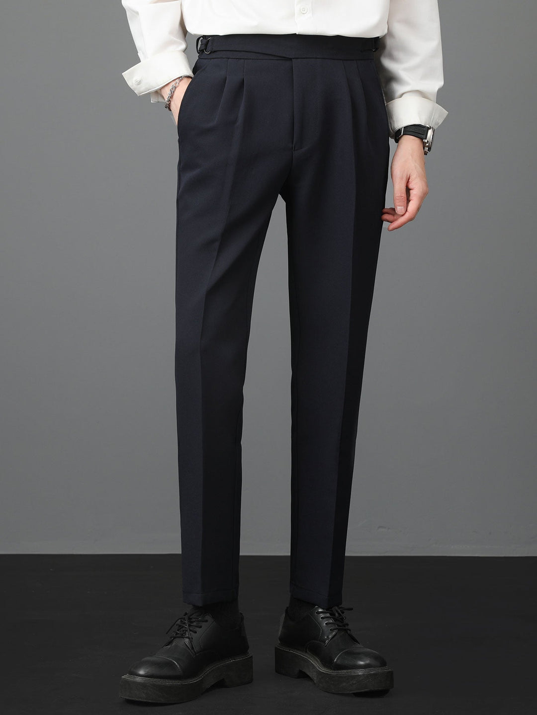 Onésimo | Pantalón de vestir slim fit de talle alto