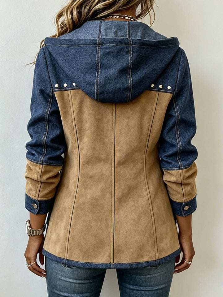 Paula | Chaqueta patchwork con capucha